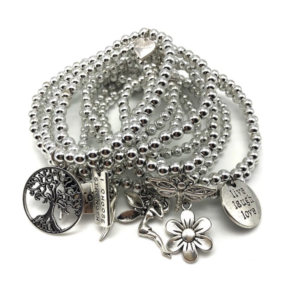 Silver Charm Bracelet