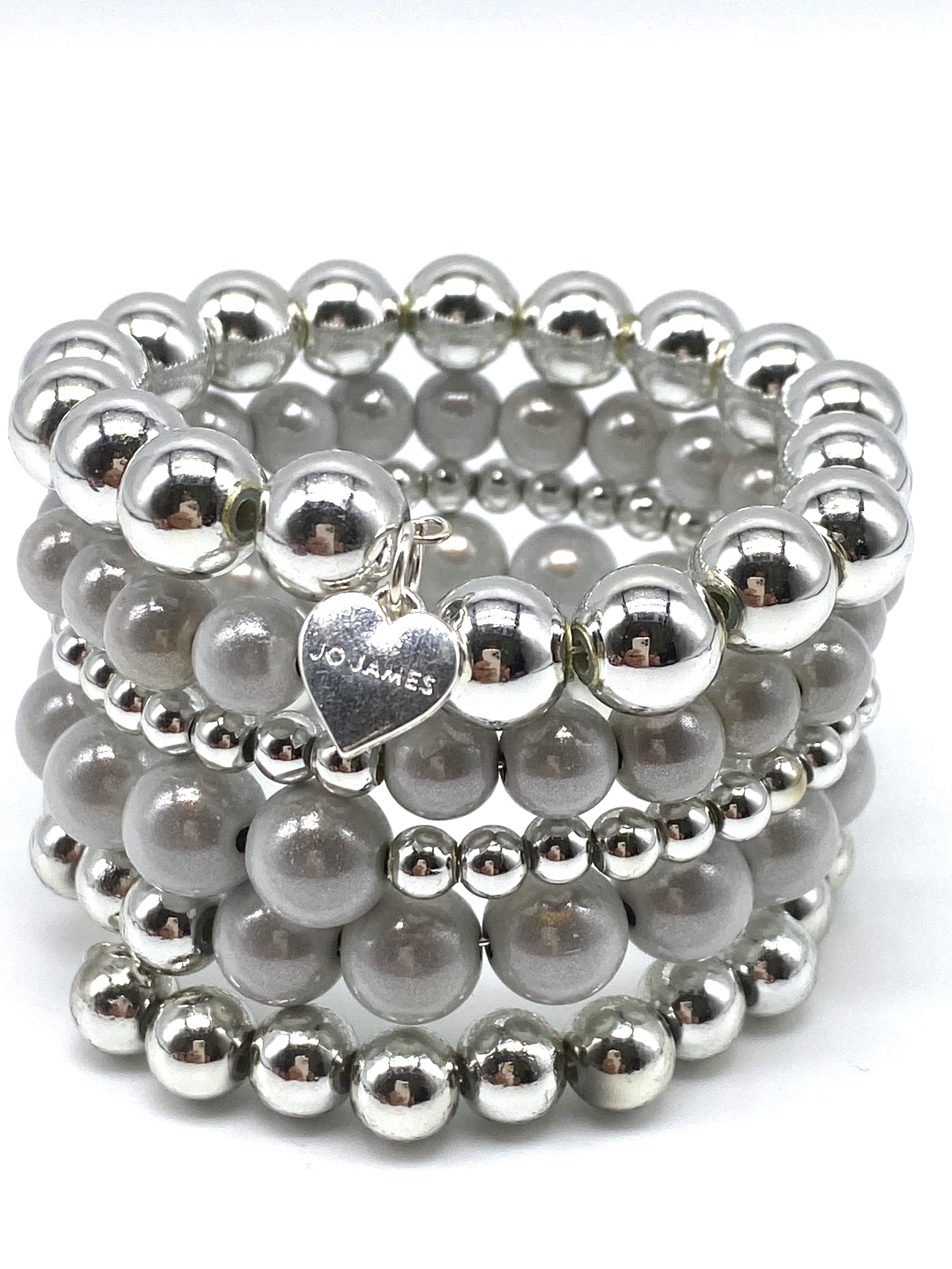 Cuff - Silver/White Statement