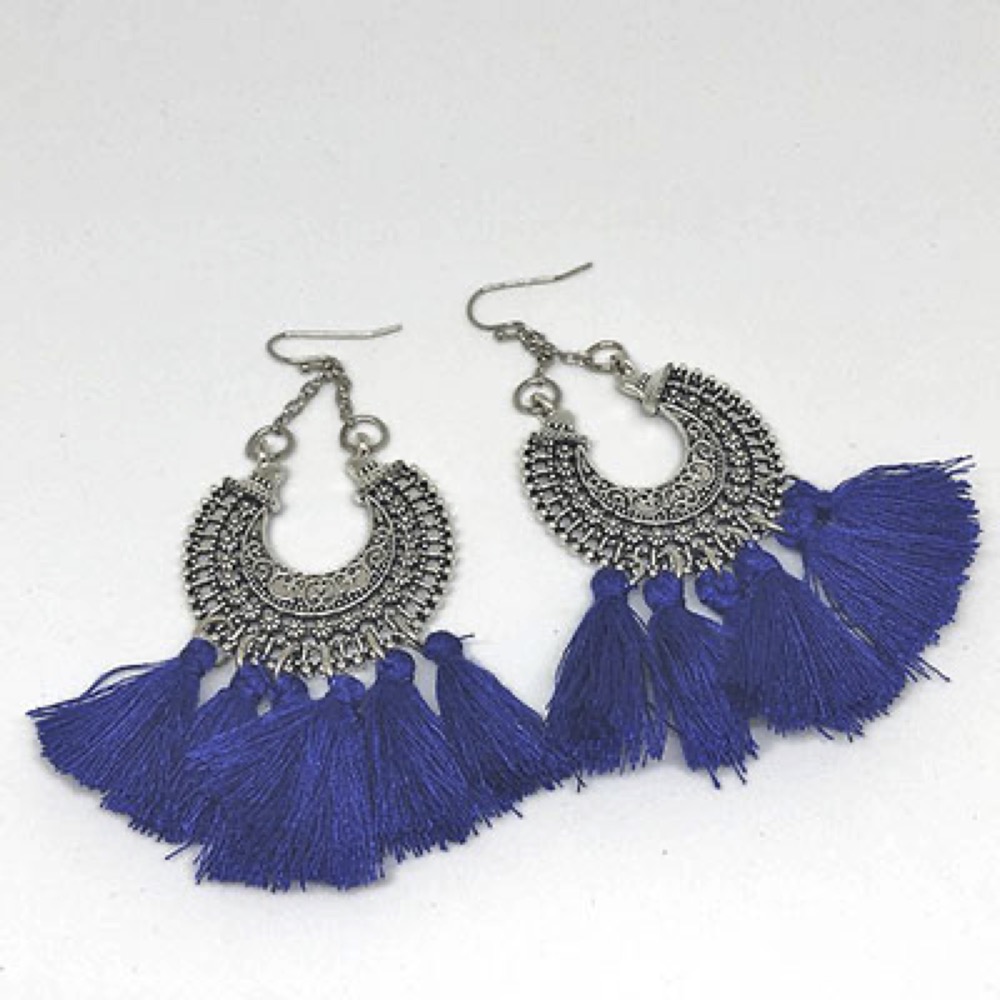 Filigree Tassel Earrings