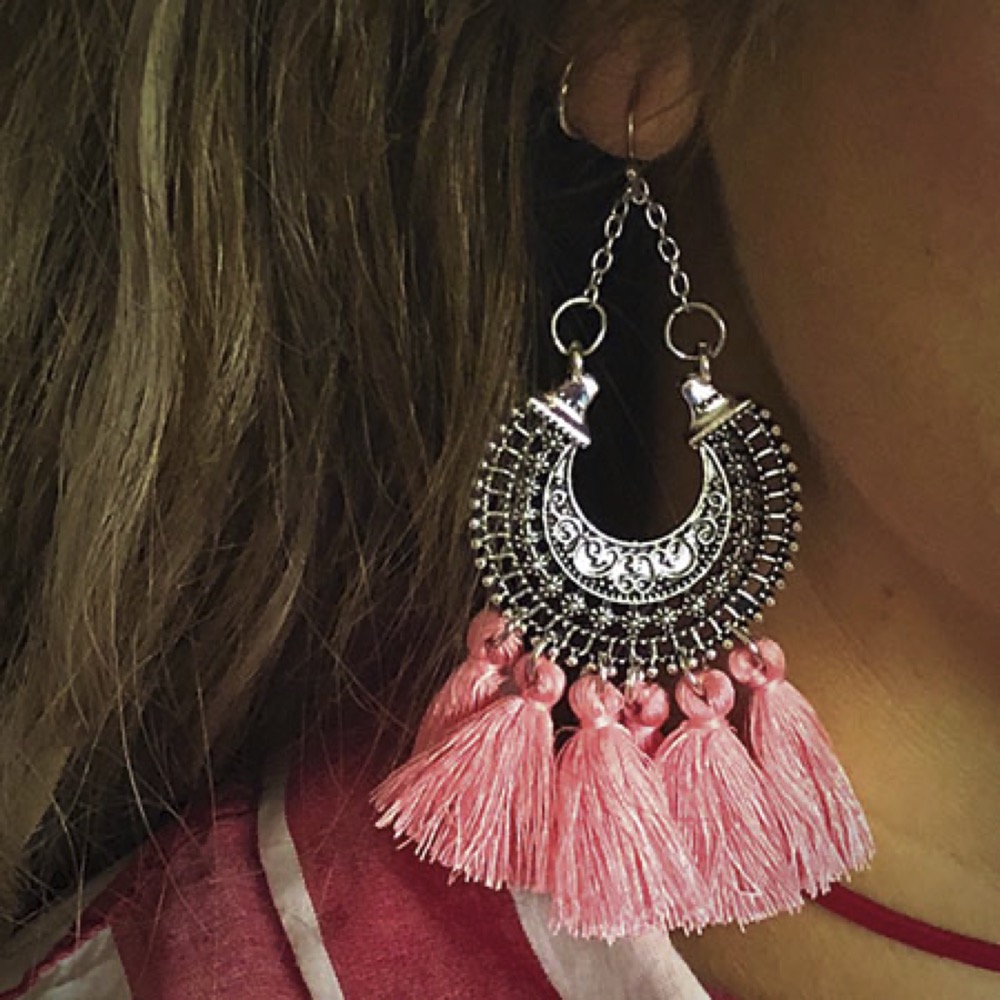 Filigree Tassel Earrings