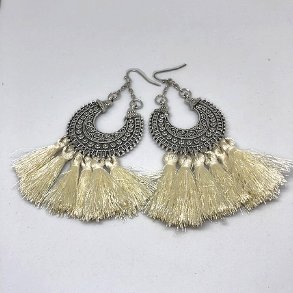 Filigree Tassel Earrings