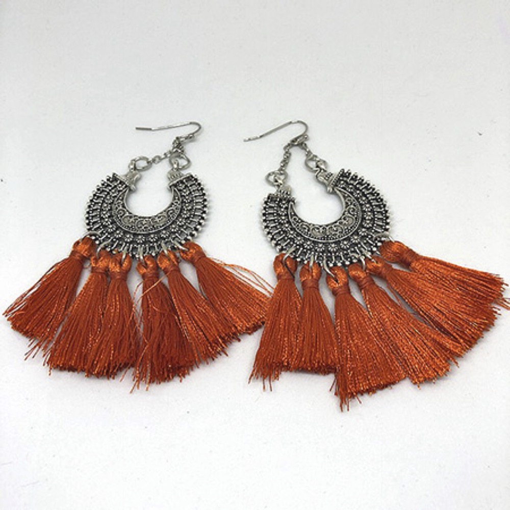 Filigree Tassel Earrings