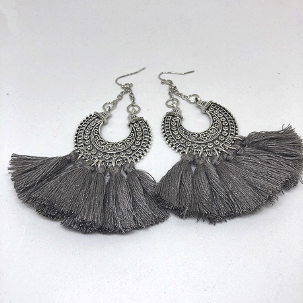 Filigree Tassel Earrings