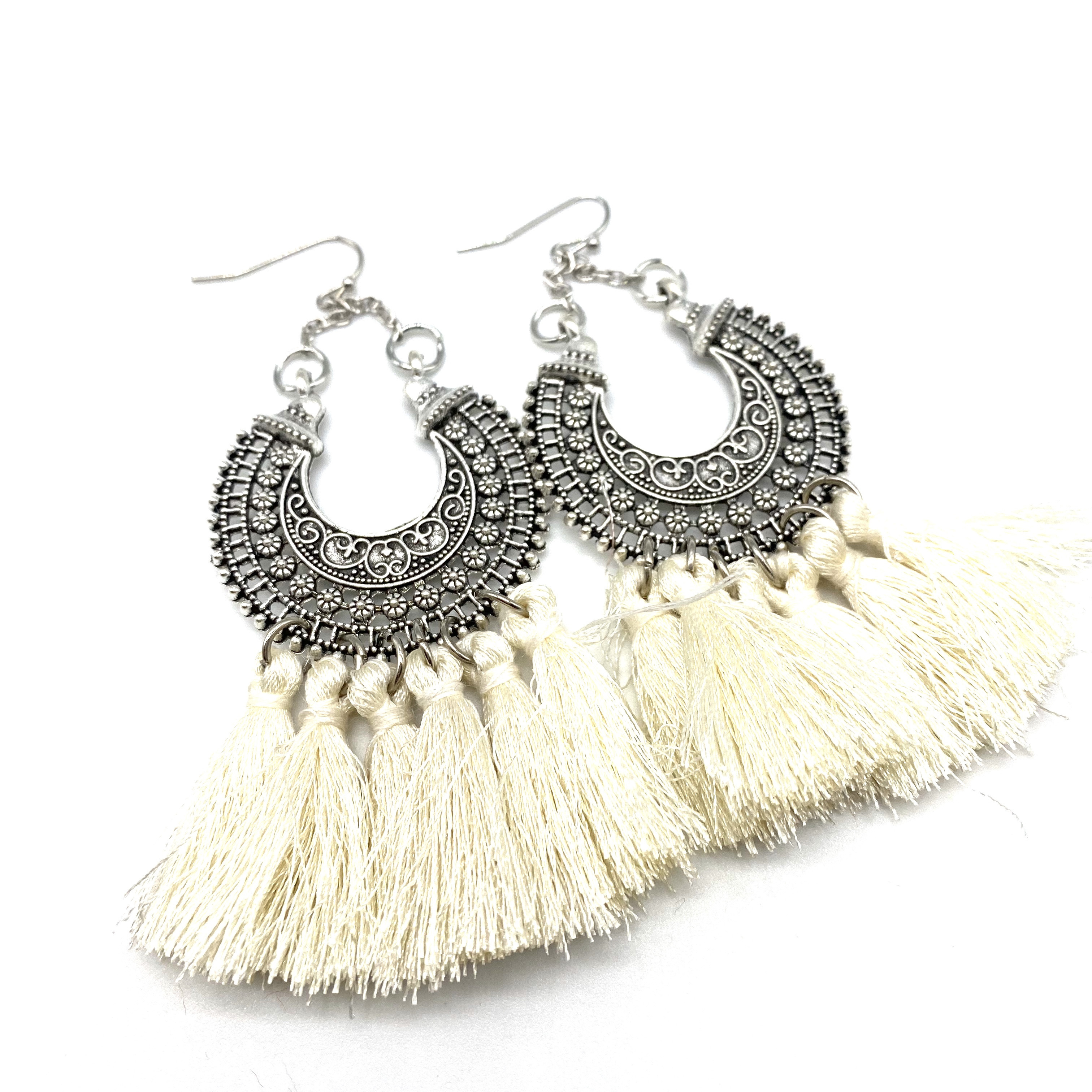 Filigree Tassel Earrings