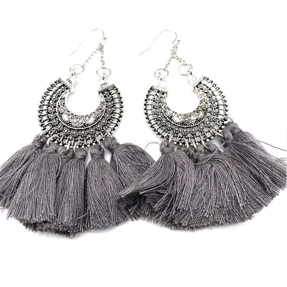 Filigree Tassel Earrings