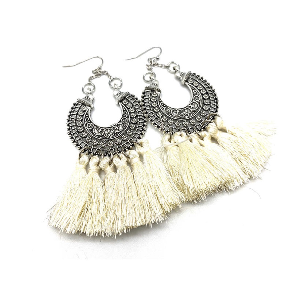 Filigree Tassel Earrings