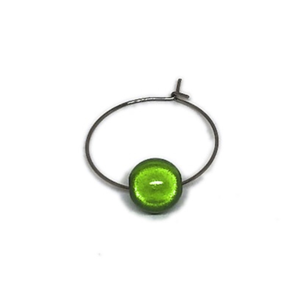 Single Bead Glass Charm