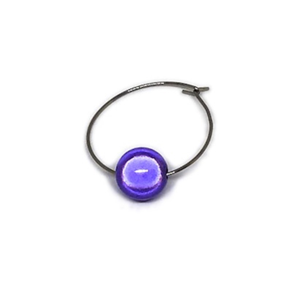 Single Bead Glass Charm