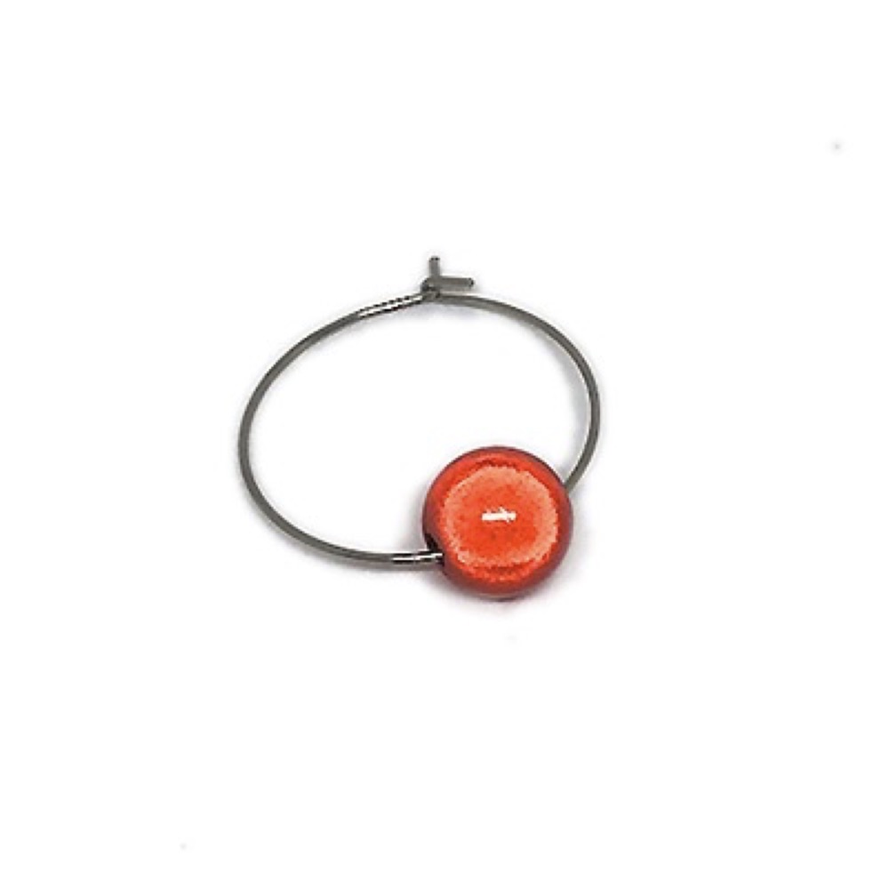 Single Bead Glass Charm