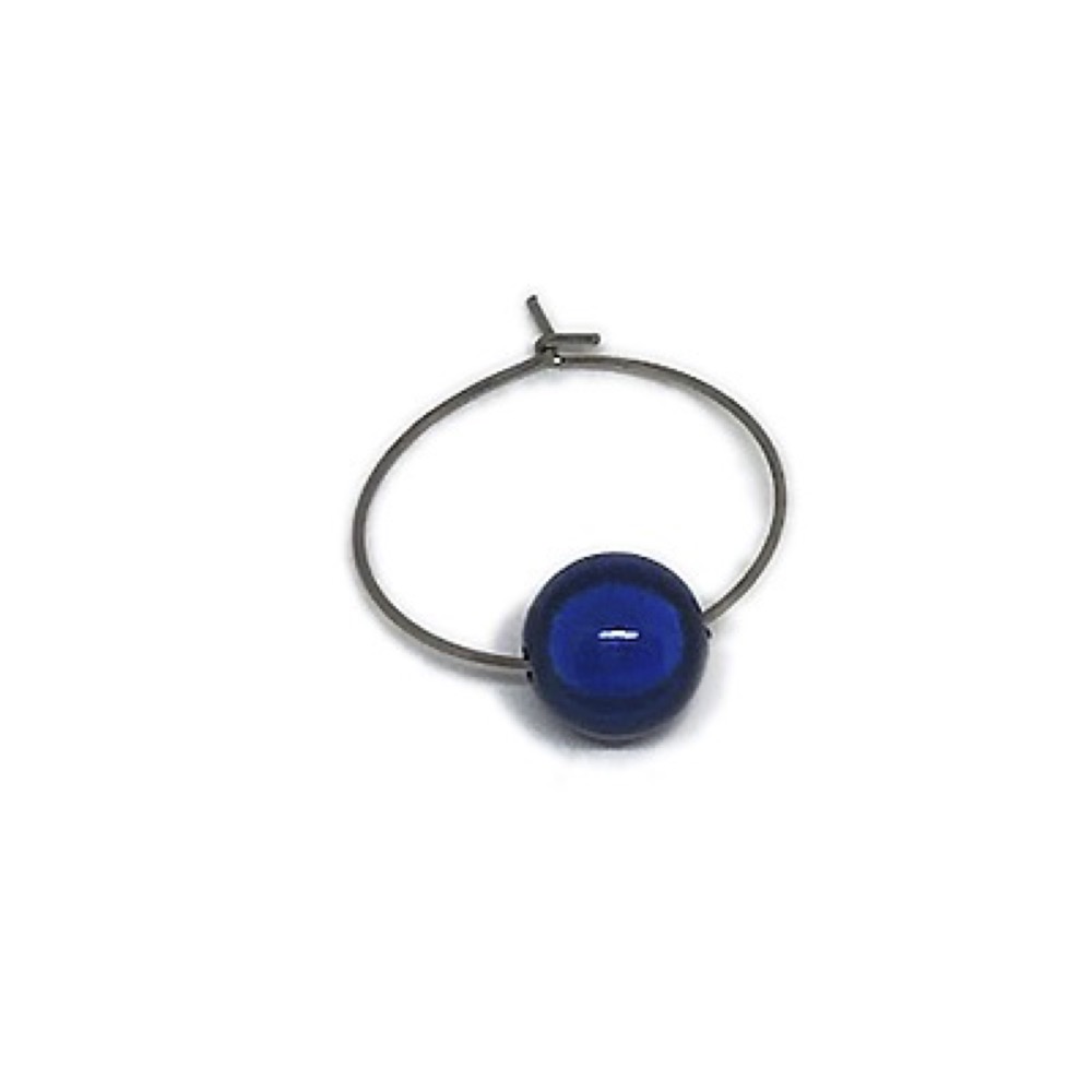 Single Bead Glass Charm