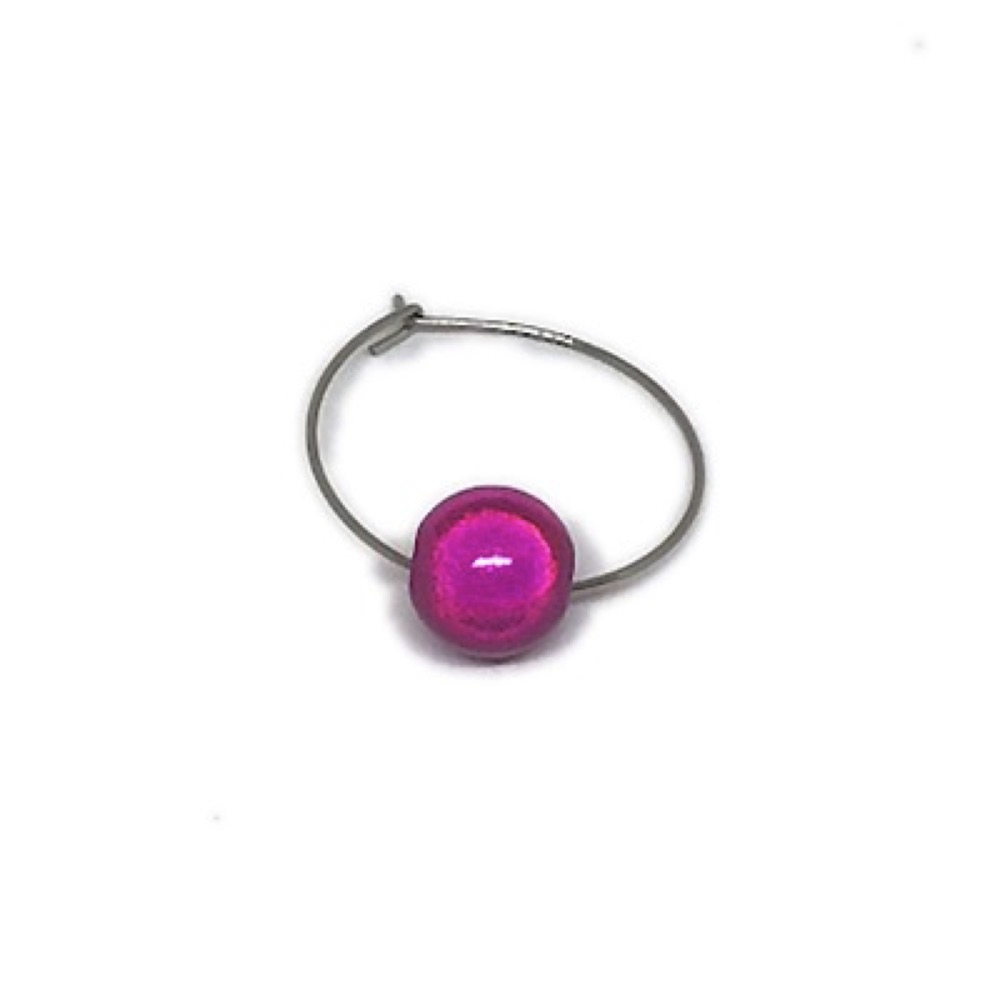 Single Bead Glass Charm