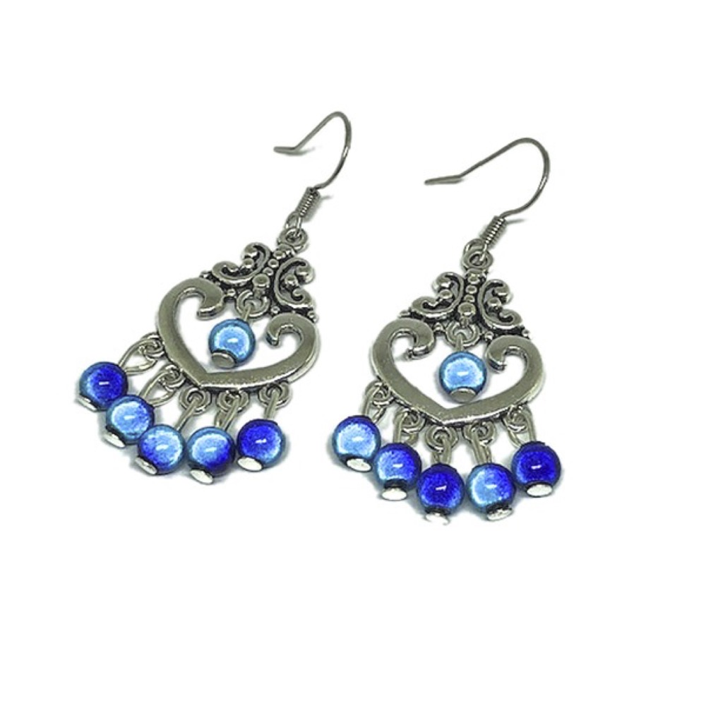 Blueberry Filigree Earrings