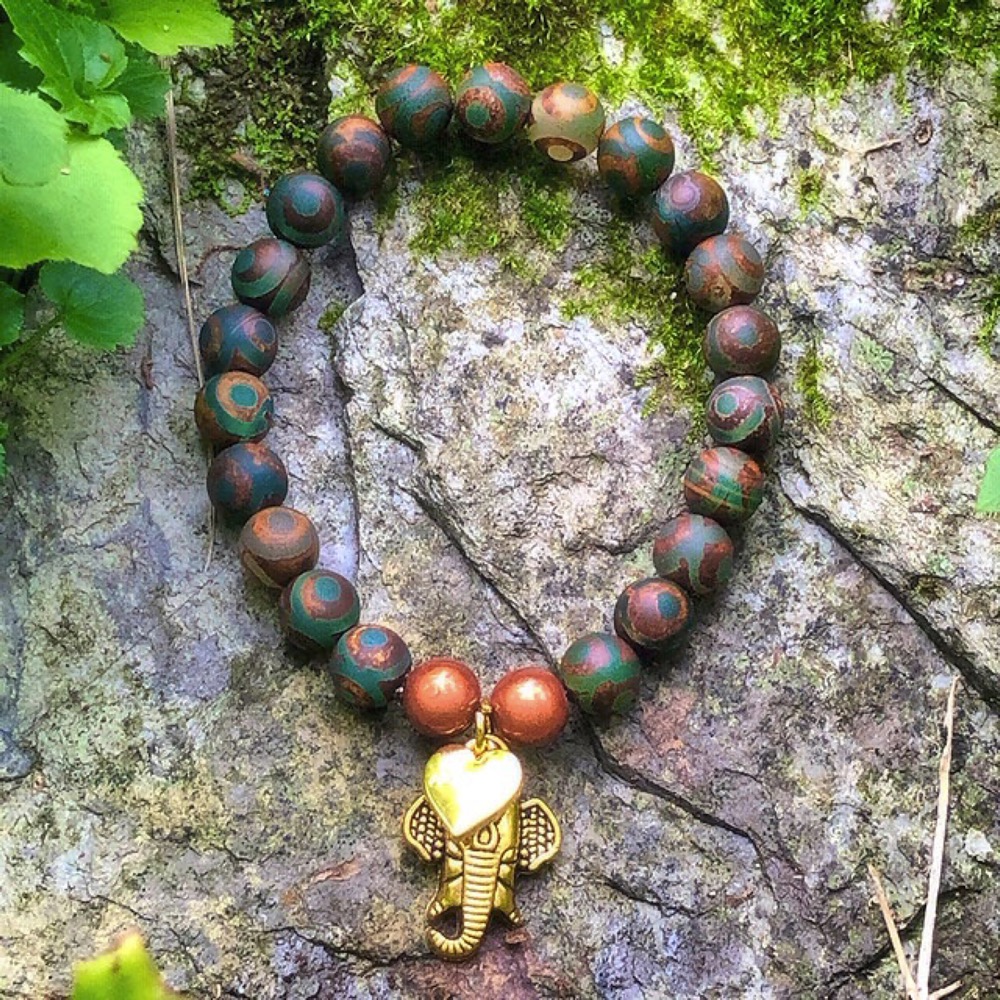 Tibetan Agate Featuring Ganesh