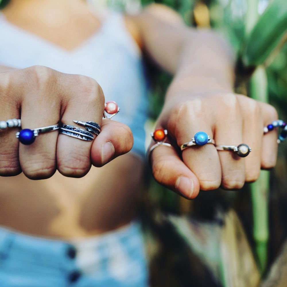 Stacking Ring Gem Stones