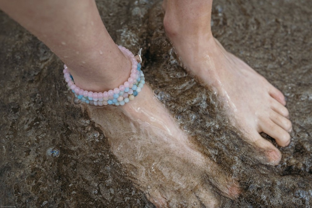 Morganite Anklet