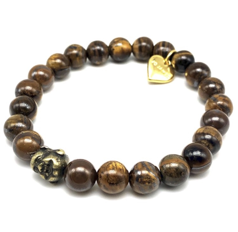 Tigers Eye Buddha Bracelet