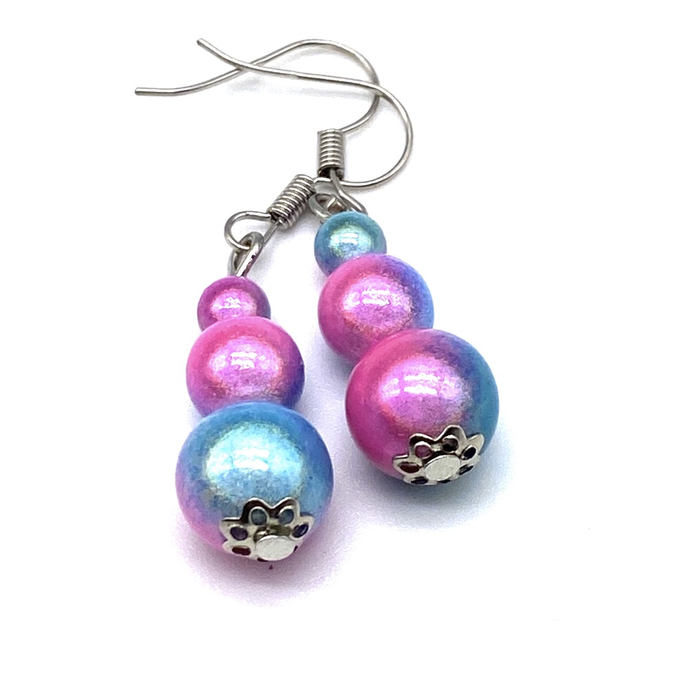 Bubblegum Triple Drop Earrings