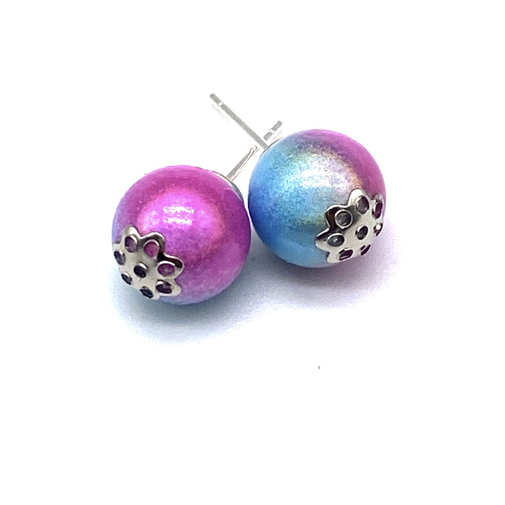 Bubblegum Sterling Silver Studs