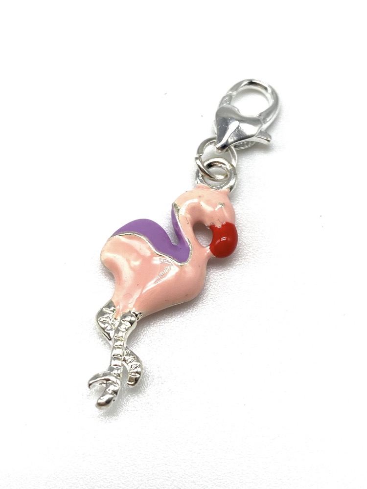 Clip On Flamingo Charm