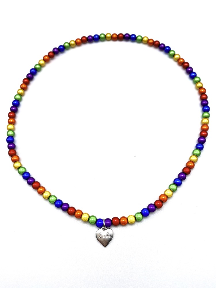 Rainbow Skinny Necklace