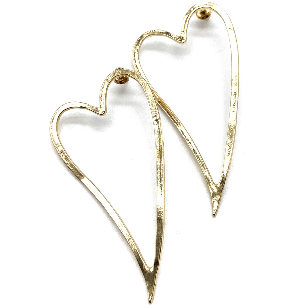 Asymmetrical Heart Studs