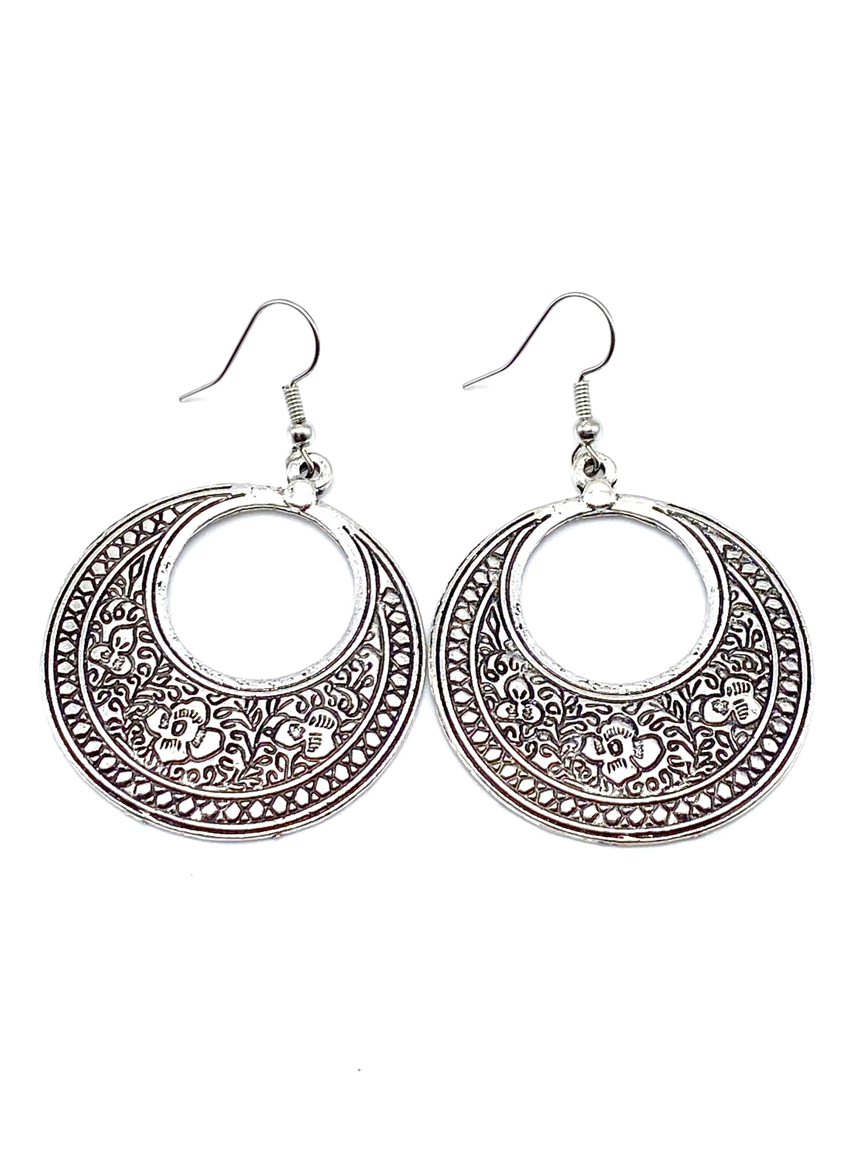 Silver Haylo Earrings