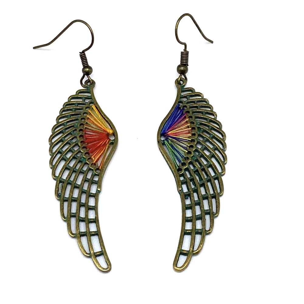 Copper Wing Earrings