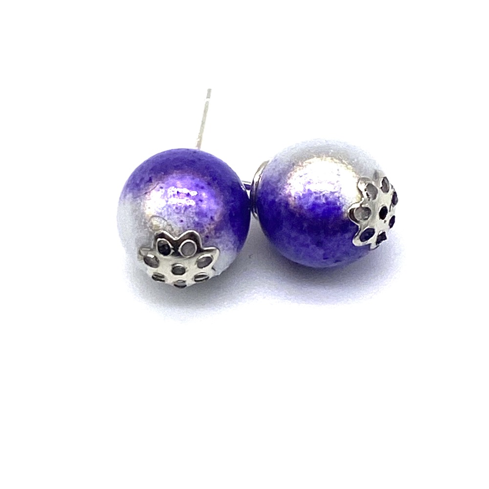 Parma Violet Stud Earring