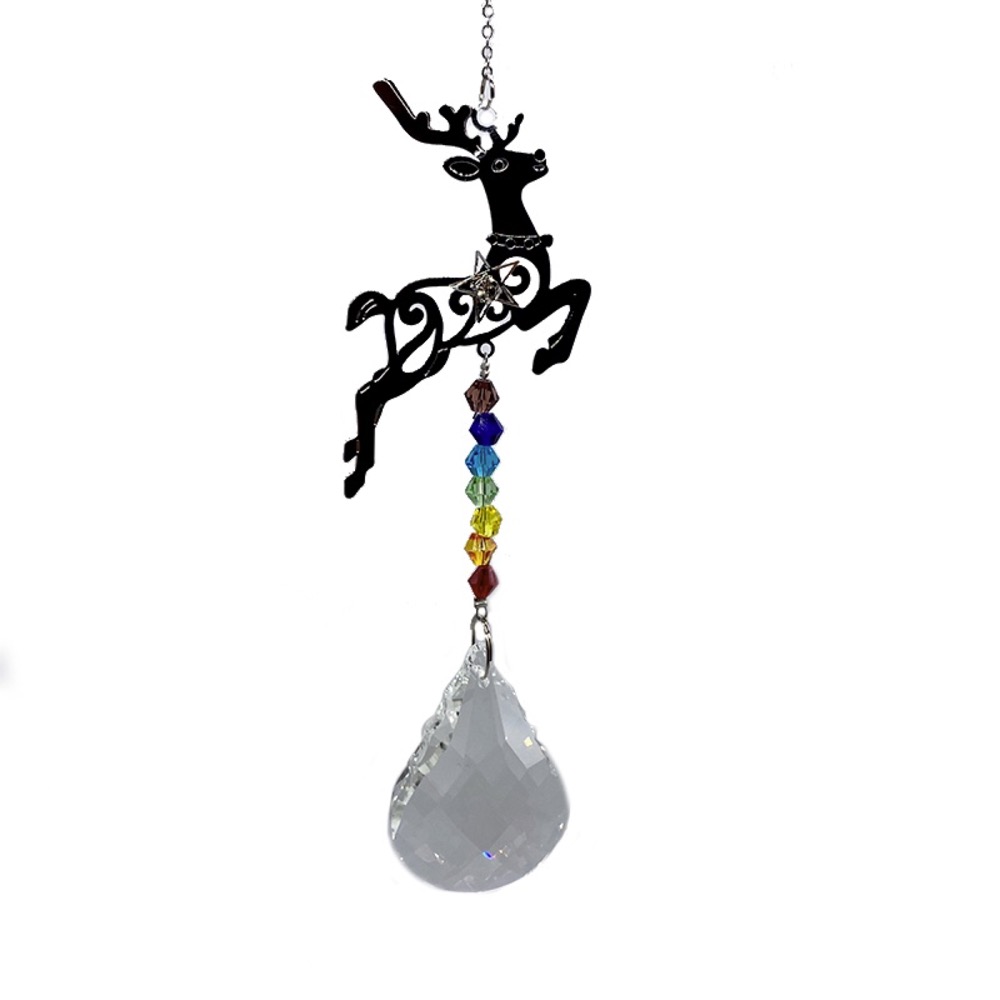 Dancing Reindeer Chakra Sun Catcher