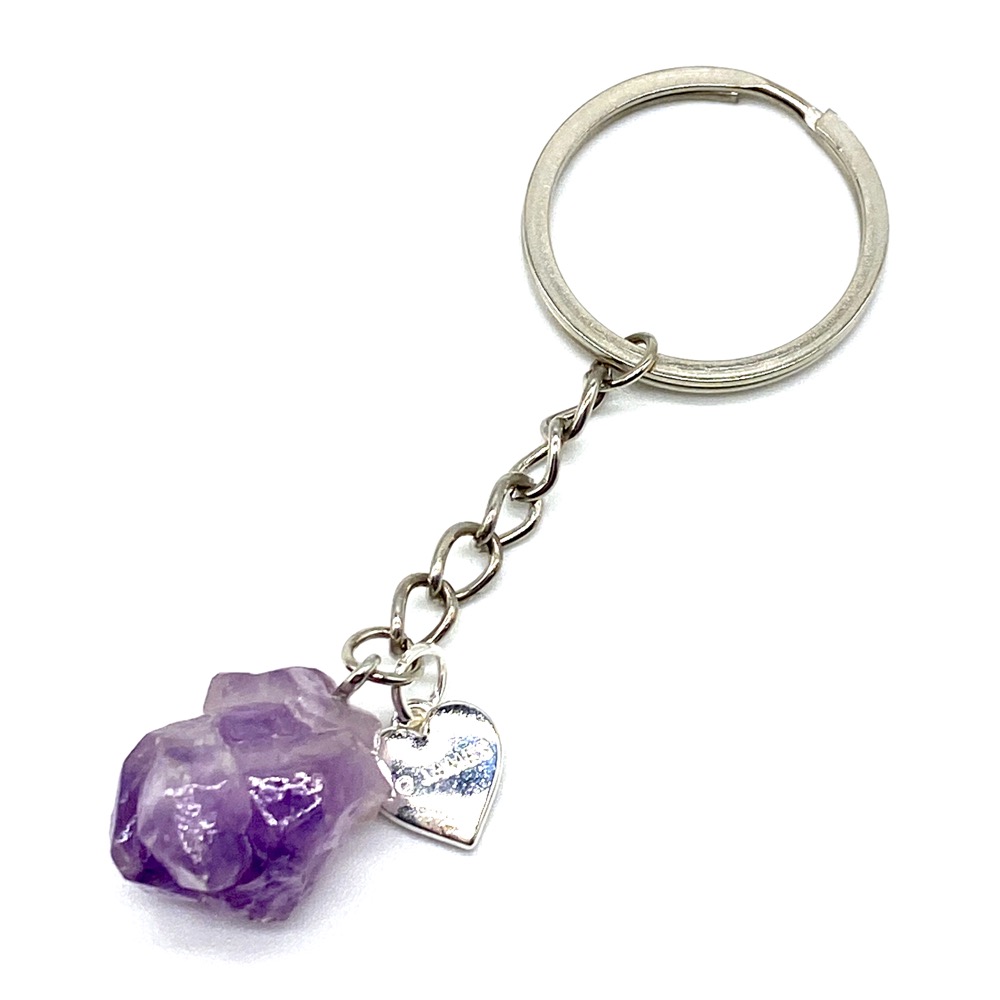 Amethyst Crystal Keyring