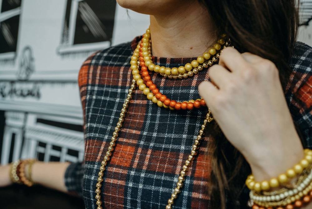 Blueberry Skinny Necklaces