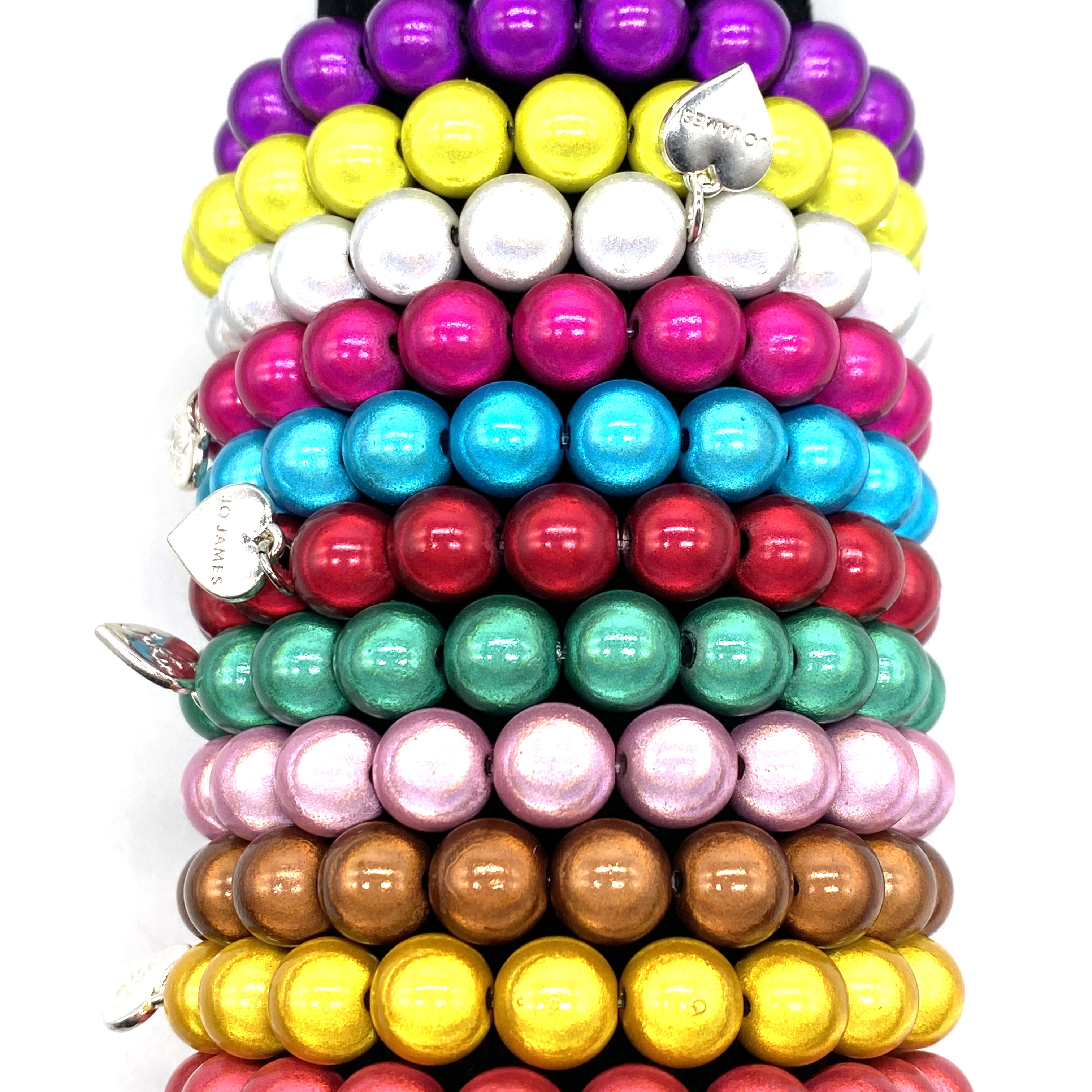 beaded boho multi strands seed beads love beads bracelet 12pc set 