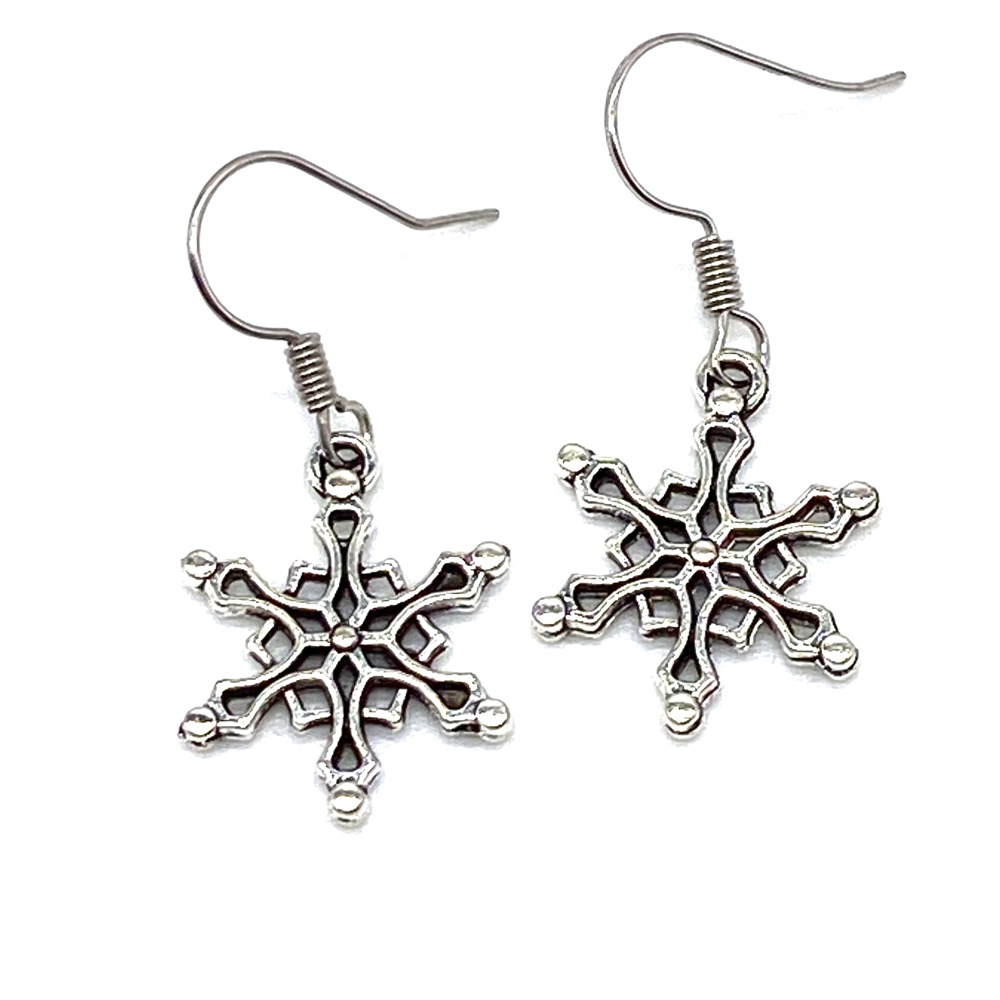 Snowflake Drop Earrings