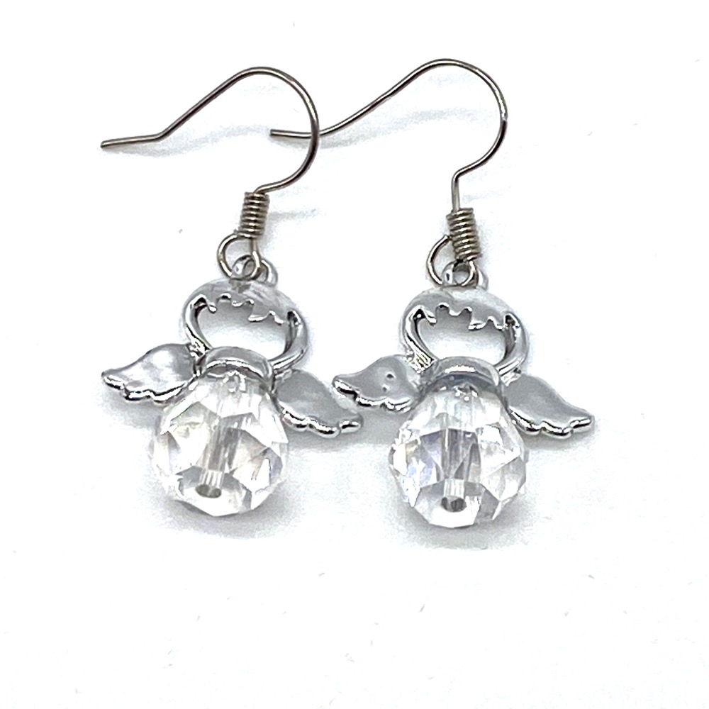 Angel Crystal Drop Earrings