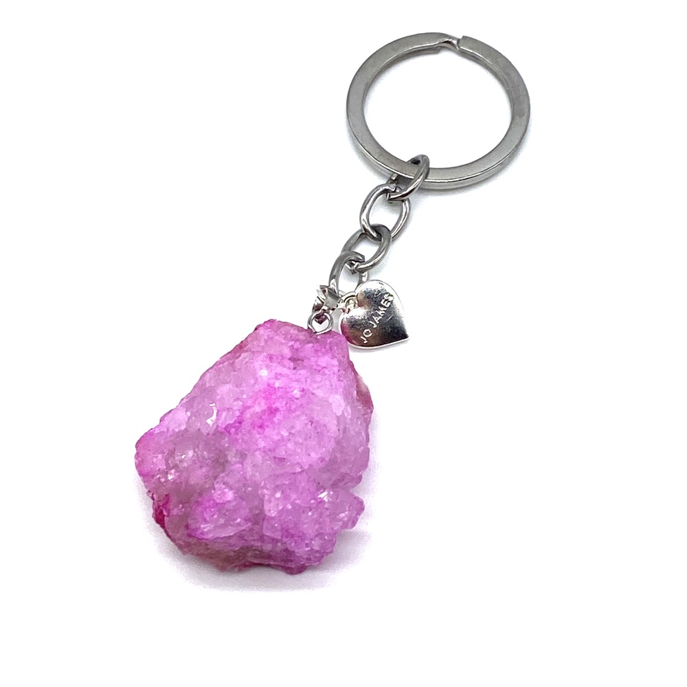 Raw Crystal Keyring