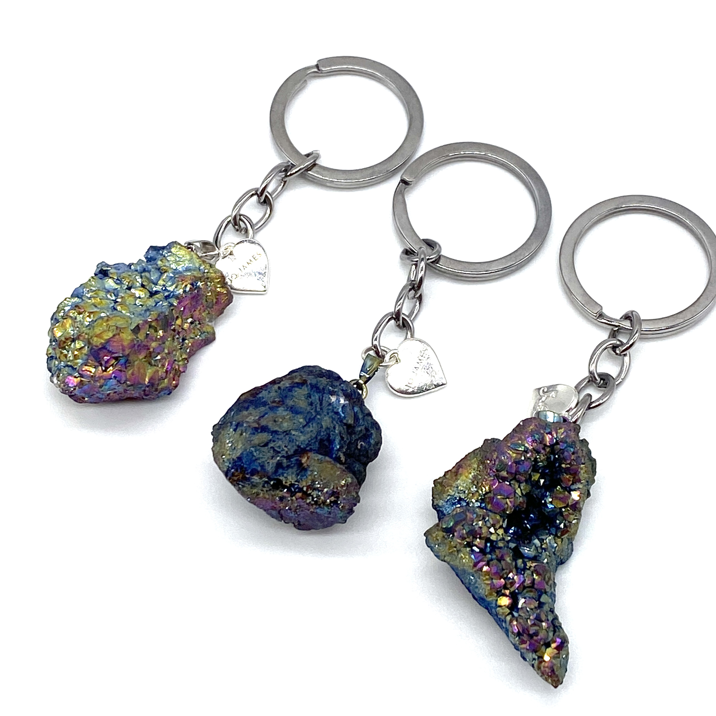 Raw Crystal Keyring