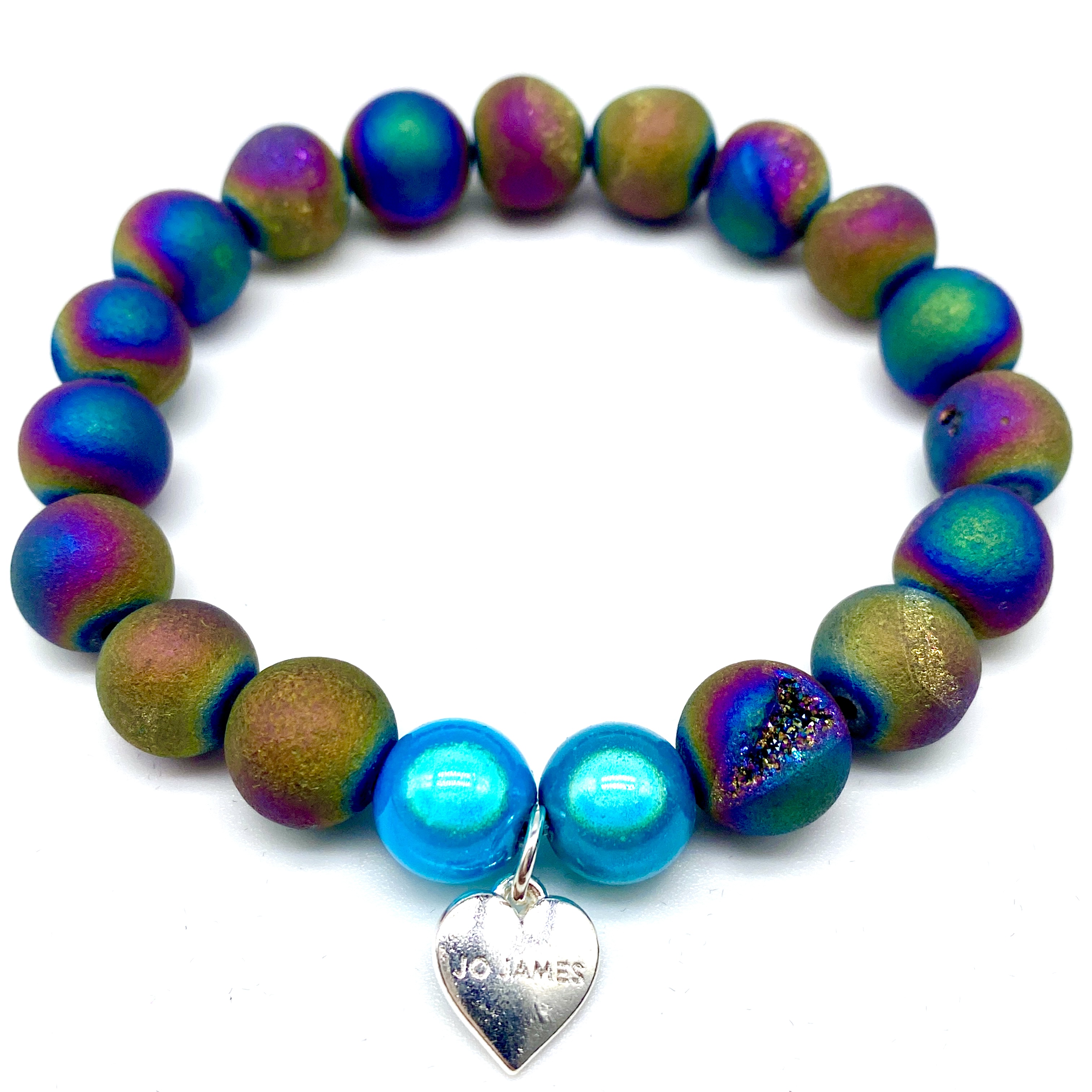 Laugh Rift Agate Bracelet