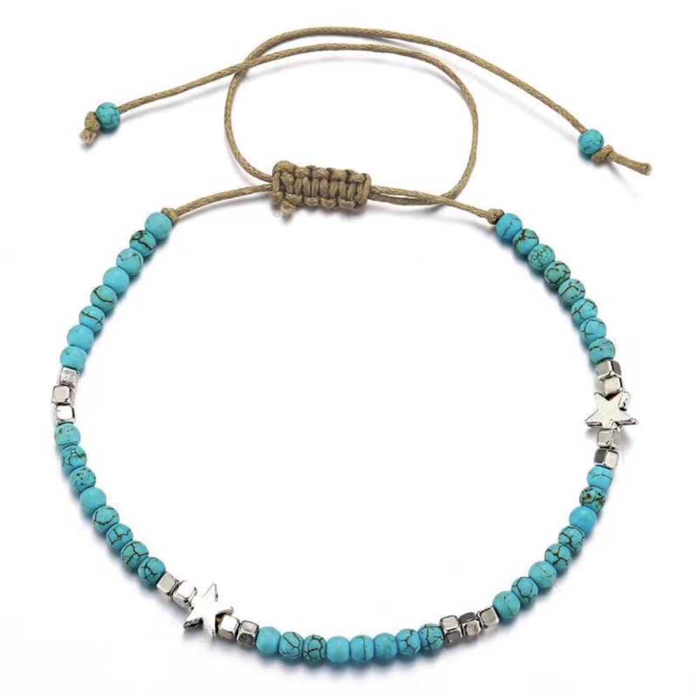 Turquoise Super Star Anklet