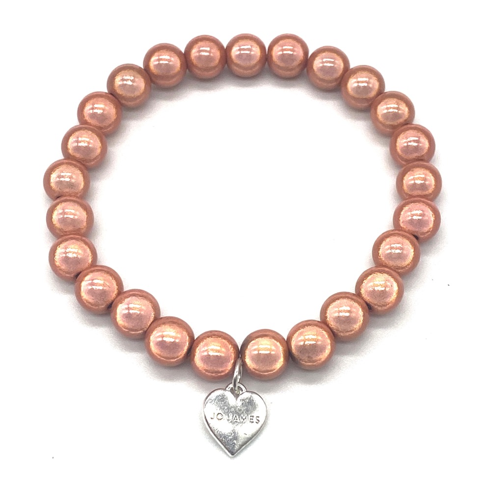 Blush Mid-Bead Bracelet