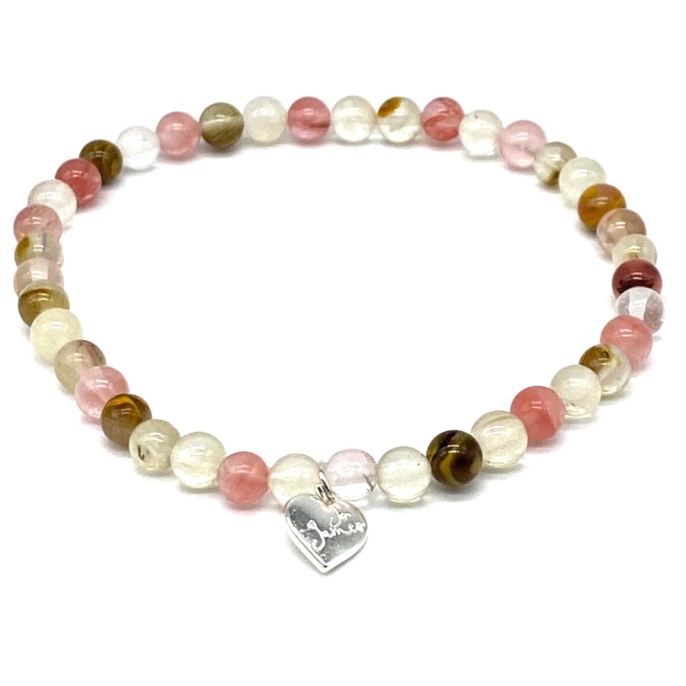 Sweet Cherry Prehnite Anklet