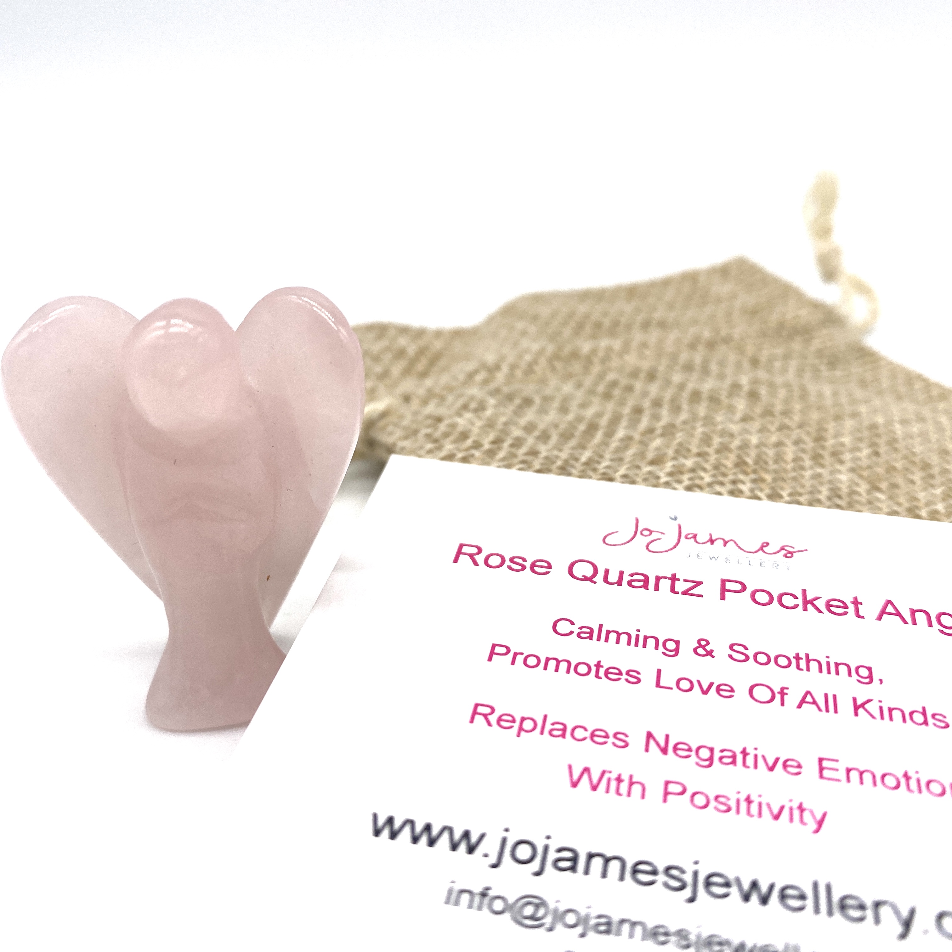 Rose Quartz Pocket Angel