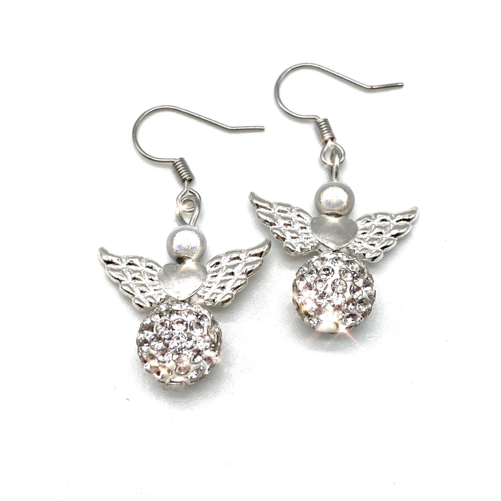 Angel Sparkle Drop Earrings