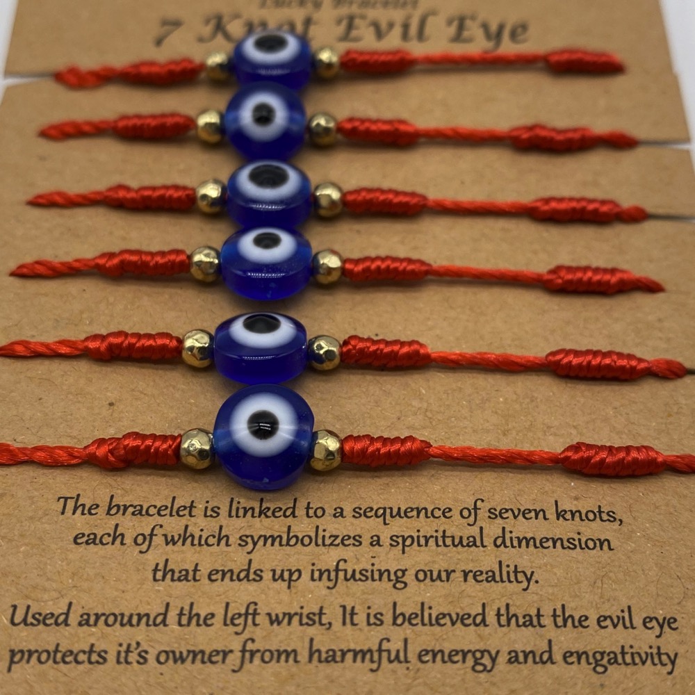 7 Knot Evil Eye Bracelets