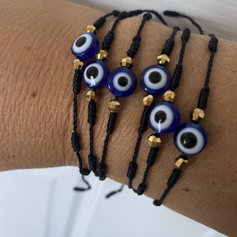 7 Knot Evil Eye Bracelets