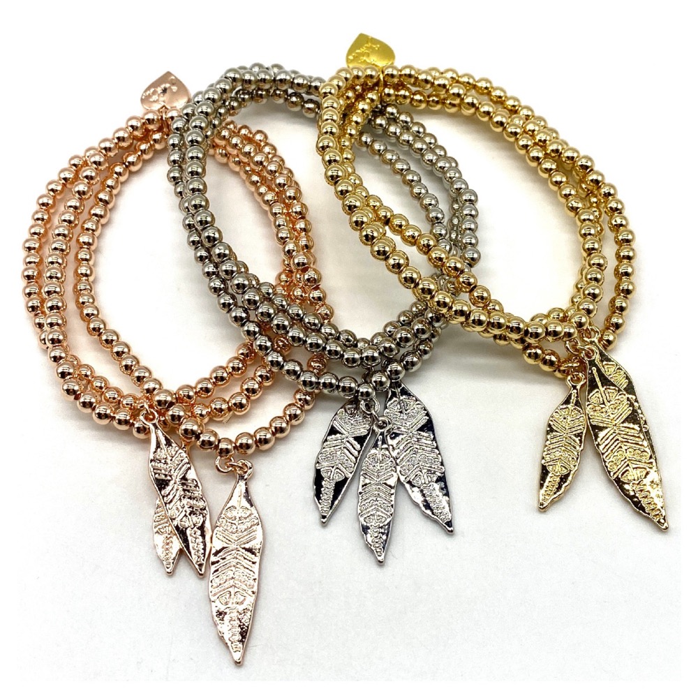 Totem Feather Bracelet Stack