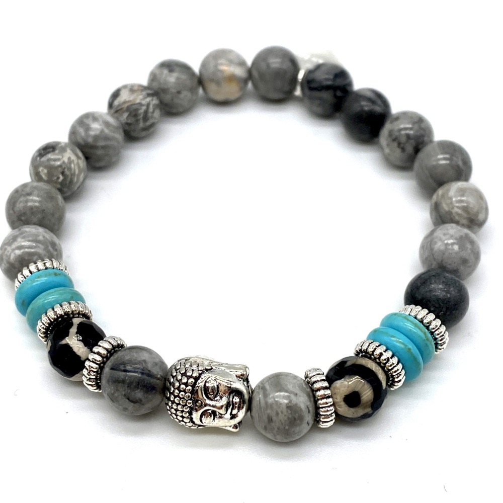 Gemstone Buddha Bracelet