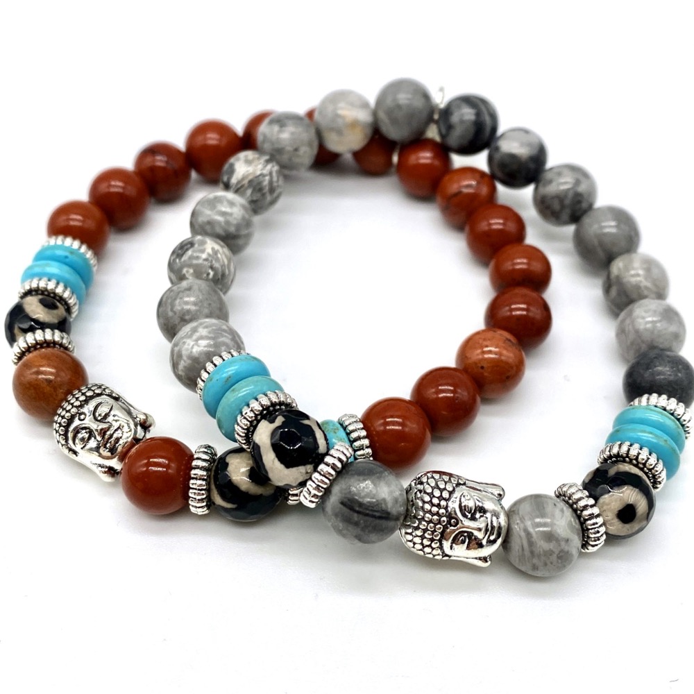 Gemstone Buddha Bracelet