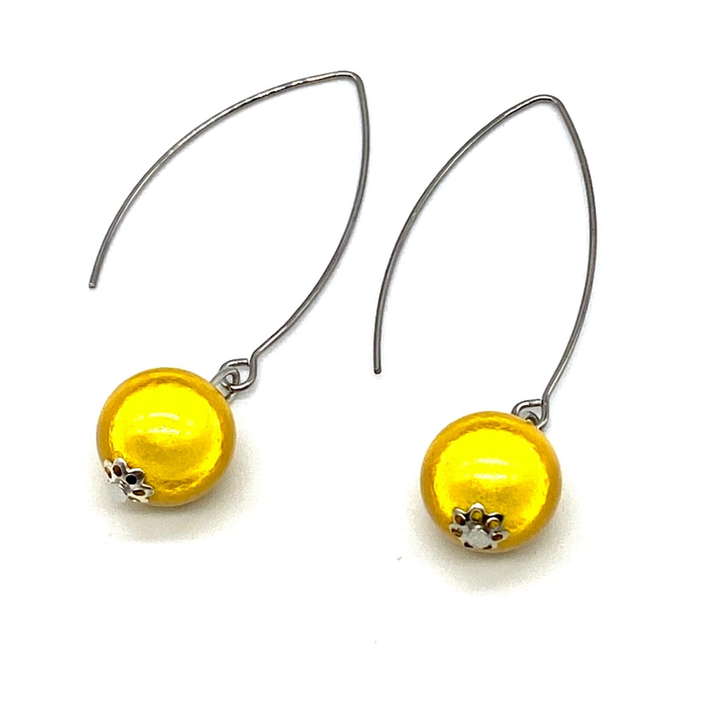 Drop Ball Earrings