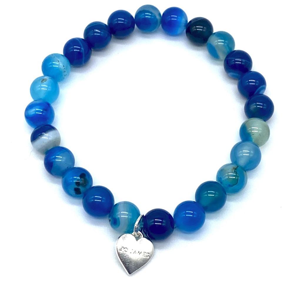 Blue Karma Agate Bracelet