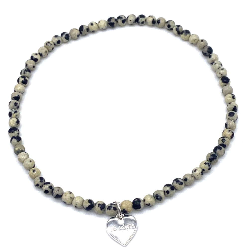 Dalmatian Jasper Ultra Fine Anklet